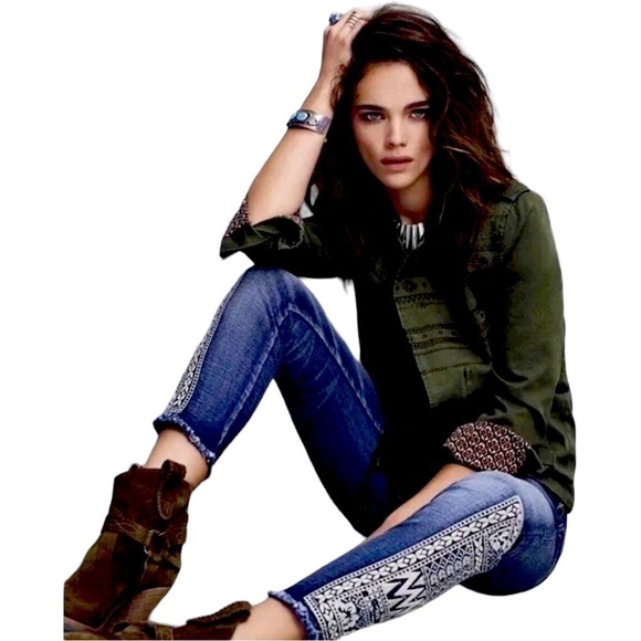 Miss ME WOMEN'S "BORN TO BE BOHO" SKINNY ANKLE JEANS # JP7762AK SIZE 30 - Picture 1 of 8